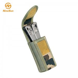 Small Camouflage Color Nylon folding knife sheath-NineSan