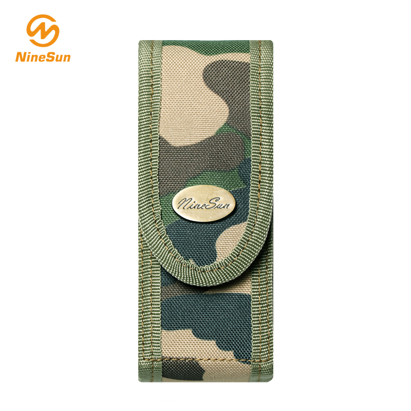 Small Camouflage Color Nylon folding knife sheath-NineSan