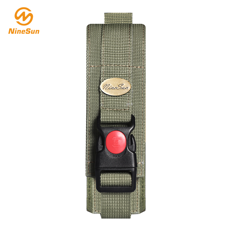 Green Webbing flashlight sheath -NS-FL-180003