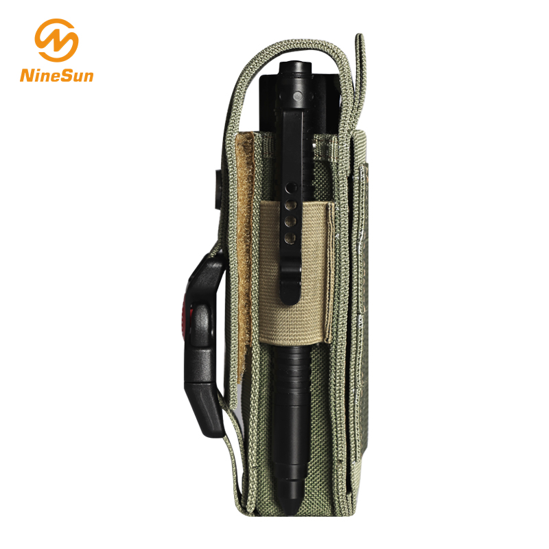 Green Webbing flashlight sheath -NS-FL-180003