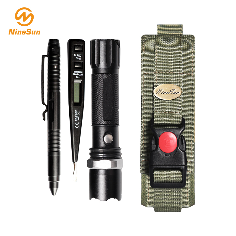 Green Webbing flashlight sheath -NS-FL-180003